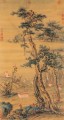 Lang shining deer in autumn antique Chinese